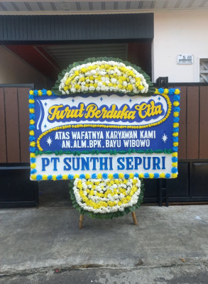 Papan Bunga Duka di Swandiwe